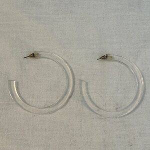 Clear Hoop Earrings